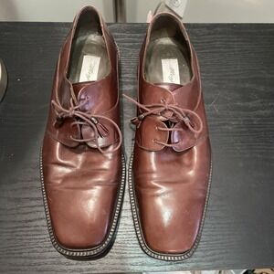 Mens Mezlan Leather Derby Dress Shoes Brown Lace Up 13 2720 90M 78073 Vintage